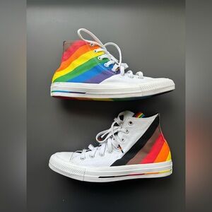 Converse Pride Rainbow High Tops- 9W, 7M
